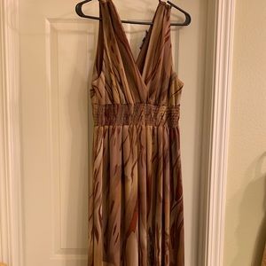 Long elastic band maxi dress